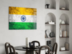 Flag of India Glass Wall Art