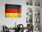 German Flag Stone Texture Glass Wall Art