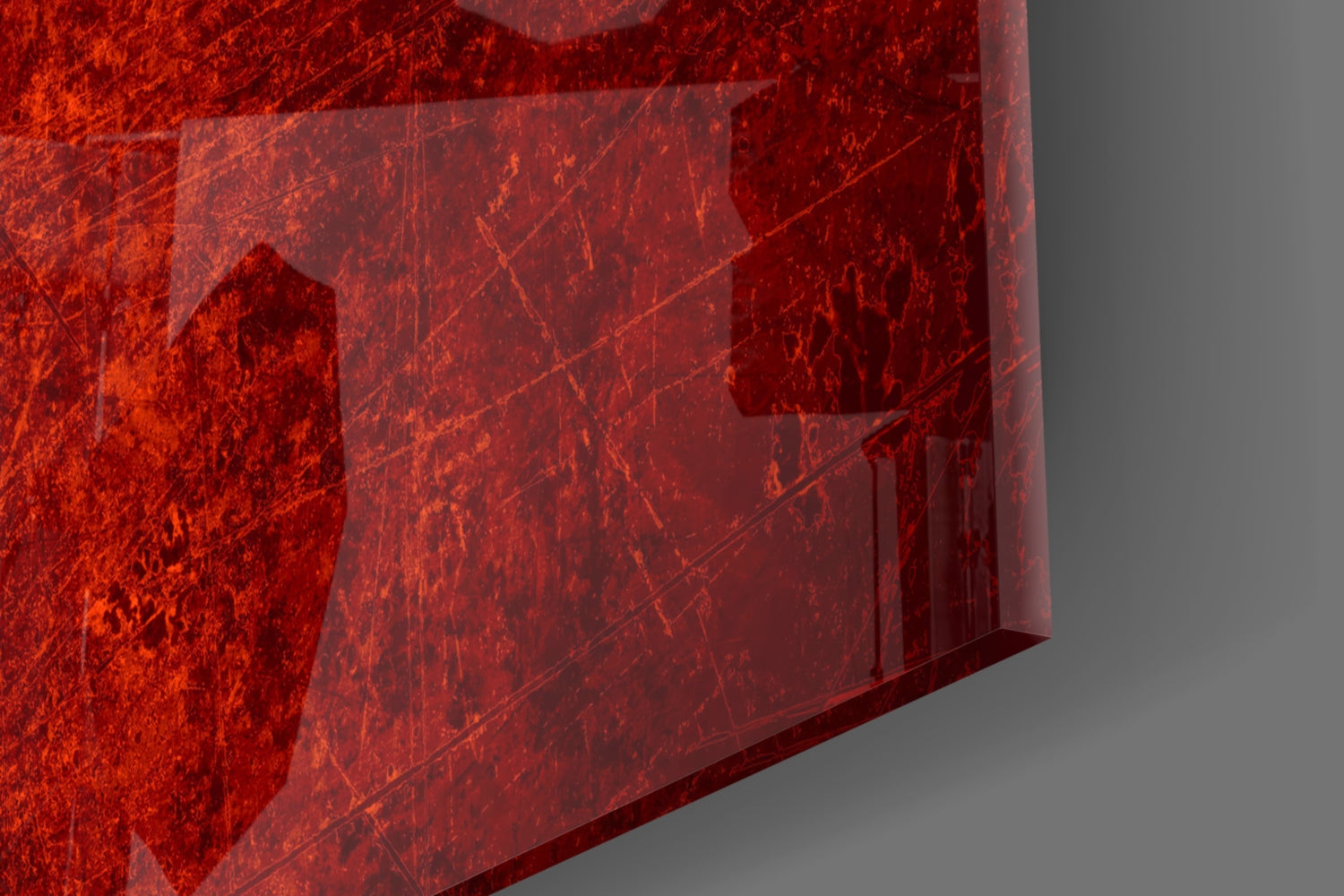 Rustic Grunge Flag of Poland Glass Wall Art