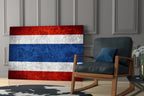 Flag of Tayland Glass Wall Art
