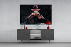 The Mysterious Gambler Glass Wall Art