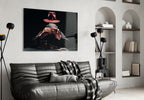 The Mysterious Gambler Glass Wall Art