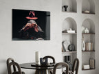 The Mysterious Gambler Glass Wall Art