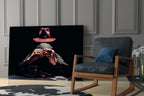 The Mysterious Gambler Glass Wall Art